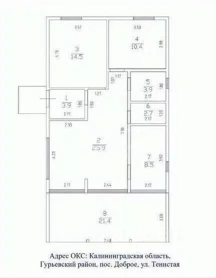 Дом в Калининградская область, Гурьевский муниципальный округ, пос. ... - Фото 2