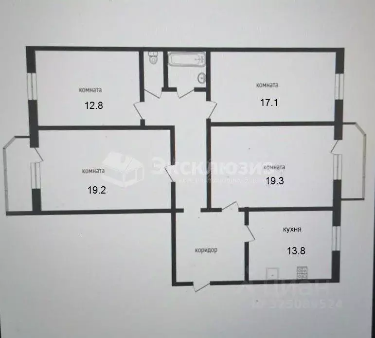 4-к кв. Тюменская область, Тюмень ул. Московский Тракт, 165 (107.0 м) - Фото 1