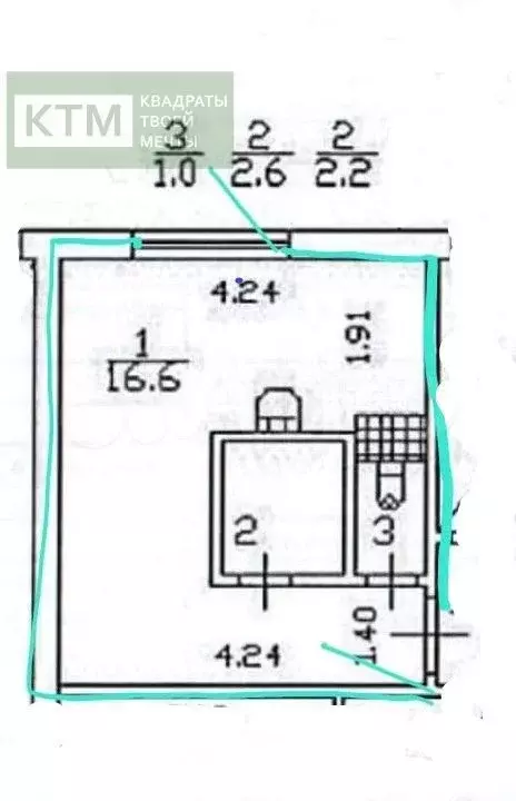 Продам помещение свободного назначения, 20.2 м - Фото 0