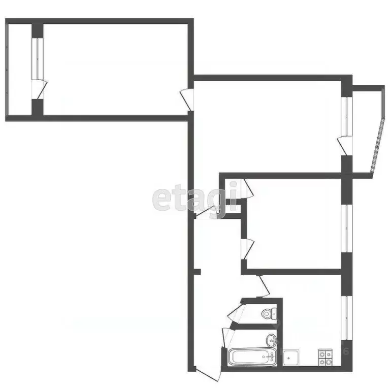 3-к кв. Московская область, Дмитров Имени А.М. Маркова мкр, 22 (59.7 ... - Фото 2