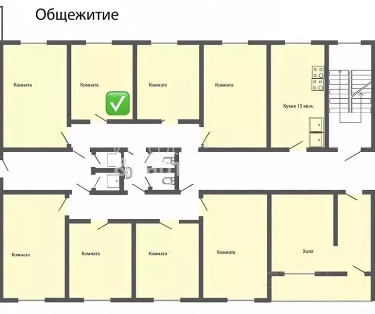 Комната Свердловская область, Богданович ул. Степана Разина, 41 (13.9 ... - Фото 1