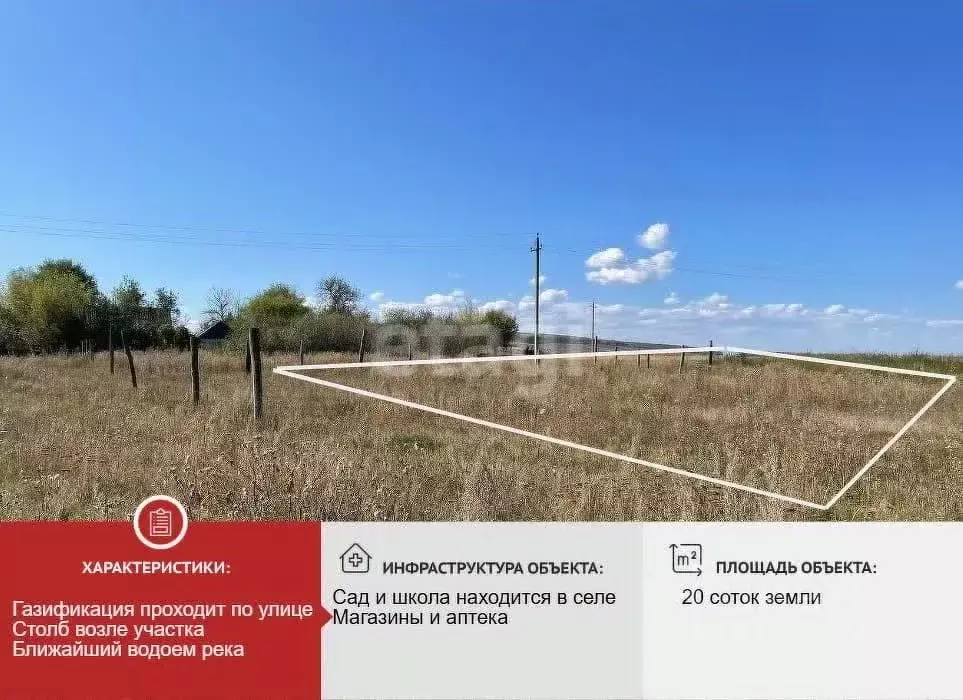 Участок в Белгородская область, Новооскольский муниципальный округ, с. ... - Фото 1