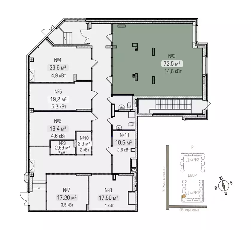 Помещение свободного назначения в Новосибирская область, Новосибирск ... - Фото 2
