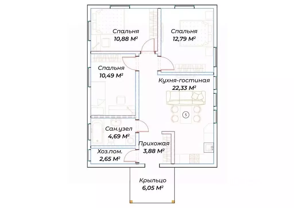 Дом в Тверская область, Калининский муниципальный округ, д. Неготино ... - Фото 2