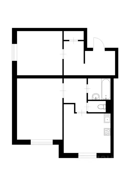 2-к кв. Санкт-Петербург Стародеревенская ул., 23К1 (54.6 м) - Фото 2