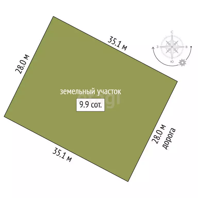 Участок в Якутск, проезд Попутный ветер (9.91 м) - Фото 1