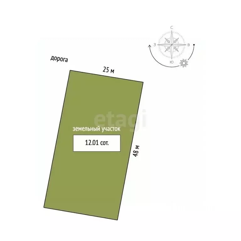 Участок в Пермский край, Пермский муниципальный округ, д. Мокино  ... - Фото 2