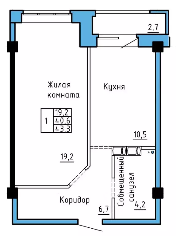 1-к кв. Хакасия, Абакан Колхозная ул., 43 (41.0 м) - Фото 0