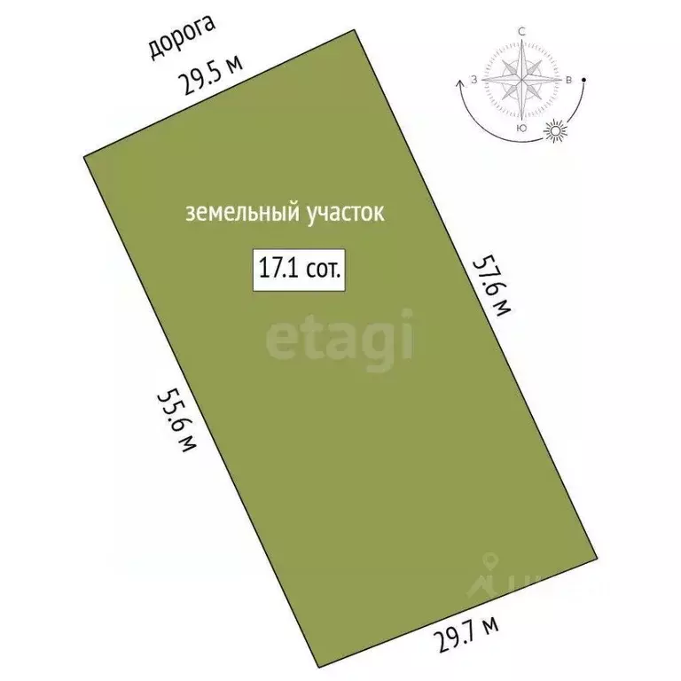 Участок в Тюменская область, Тюменский муниципальный округ, Онегин кп  ... - Фото 1