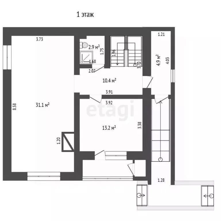 Дом в Марий Эл, Йошкар-Ола ул. Караваева, 16 (195 м) - Фото 1