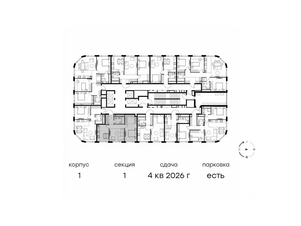 2-к кв. Москва Левел Нижегородская жилой комплекс, 1 (56.2 м) - Фото 1