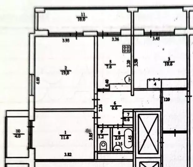 3-к. квартира, 80 м, 6/14 эт. - Фото 0