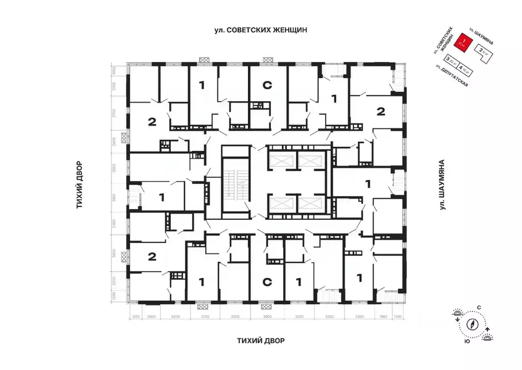 1-к кв. Свердловская область, Екатеринбург ул. Шаумяна, 11 (44.11 м) - Фото 1