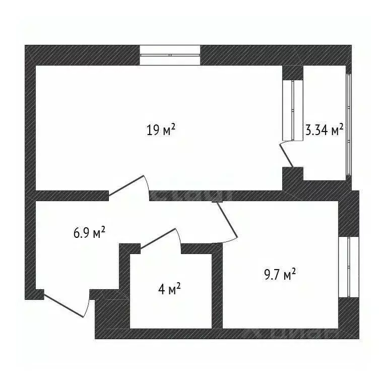 1-к кв. Нижегородская область, Бор ул. Луначарского, 216к1 (39.6 м) - Фото 2
