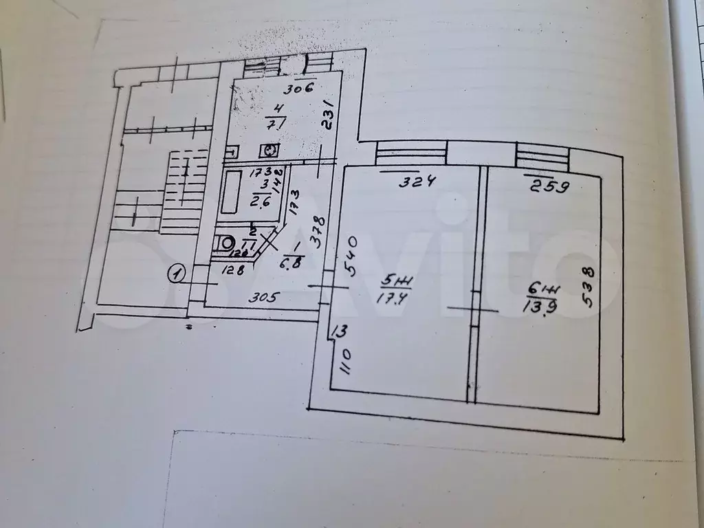 2-к. квартира, 49 м, 1/4 эт. - Фото 0