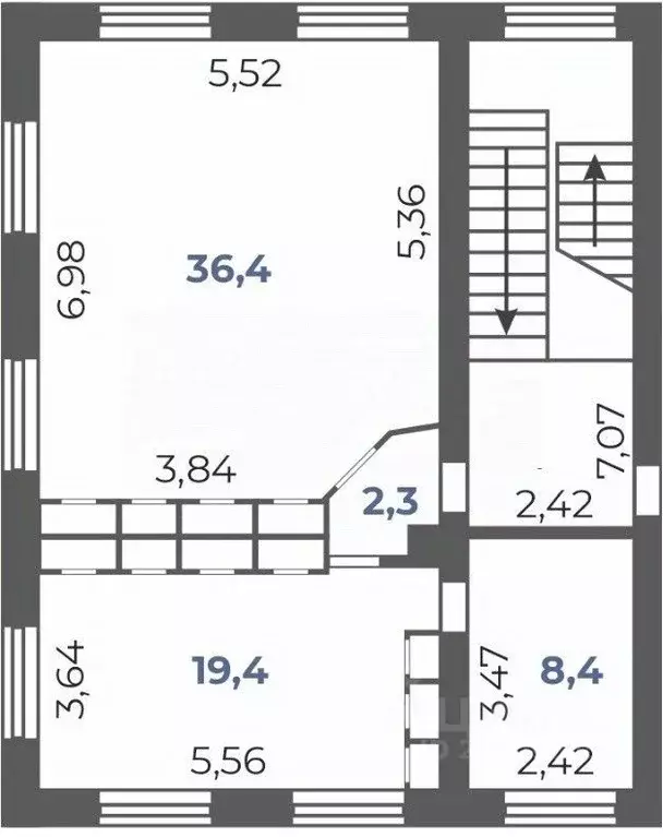 Офис в Челябинская область, Челябинск ул. Рылеева, 26 (67 м) - Фото 1