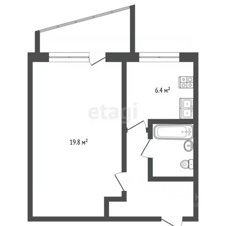 1-к кв. Москва Щелковское ш., 79К1 (34.5 м) - Фото 2