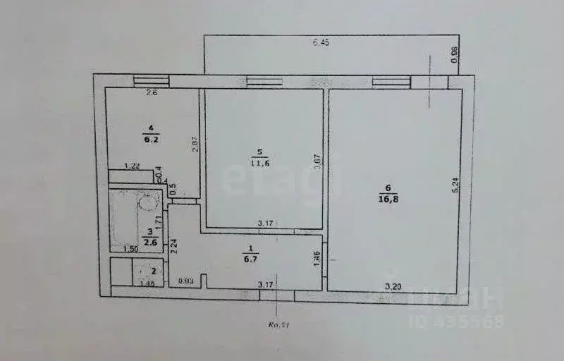 1-к кв. Белгородская область, Алексеевка ул. Маяковского, 92 (39.6 м) - Фото 1