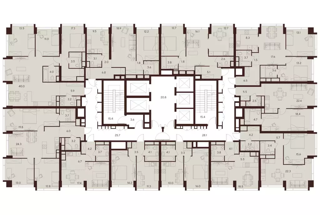 3-к кв. Москва Инди Тауэрс жилой комплекс (67.5 м) - Фото 2