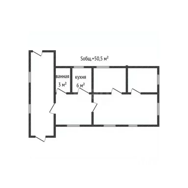 Дом в Брянская область, Дубровка рп ул. Набережная (51 м) - Фото 1