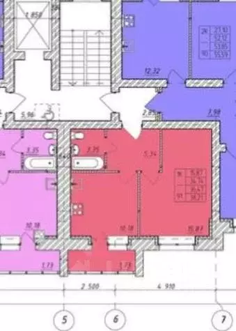 1-к кв. Тамбовская область, Тамбов ул. Имени Павла Строганова, 3Б ... - Фото 2