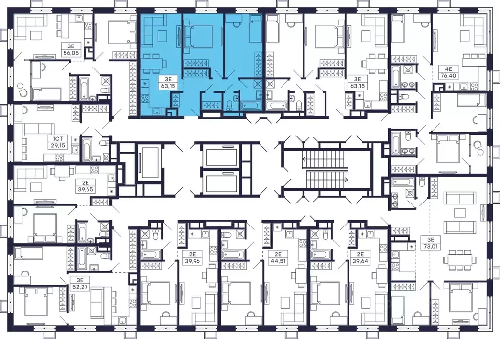 2-к кв. Московская область, Красногорск Павшино мкр, Тетрис жилой ... - Фото 2