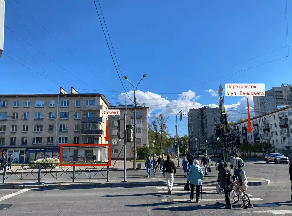 Торговая площадь в Санкт-Петербург ул. Орджоникидзе, 15 (64 м) - Фото 1