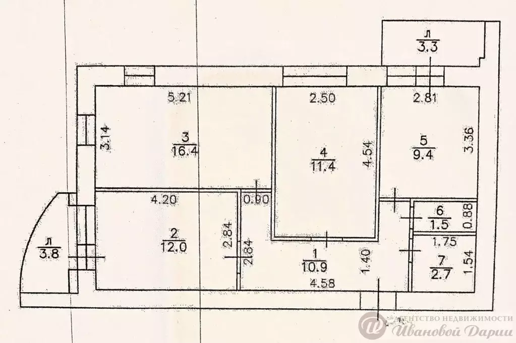 3-к кв. Самарская область, Самара ул. Советской Армии, 98А (64.3 м) - Фото 1