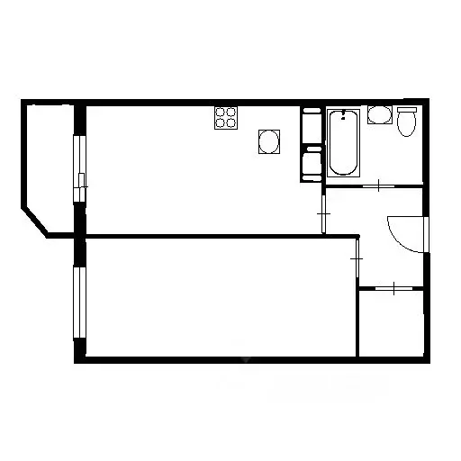 1-к кв. Санкт-Петербург Усть-Славянка тер., ул. Славянская, 20 (40.0 ... - Фото 2