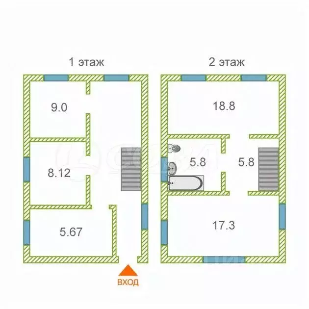 Дом в Тюменская область, Тюмень Усадебная ул. (110 м) - Фото 0