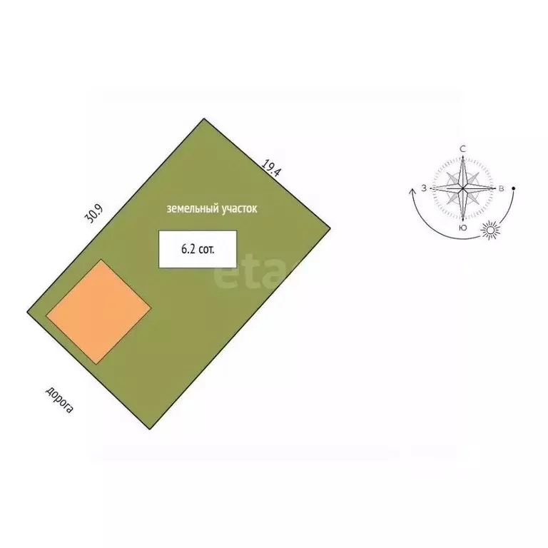 Дом в Крым, Симферопольский район, с. Урожайное, Имени Александра ... - Фото 2