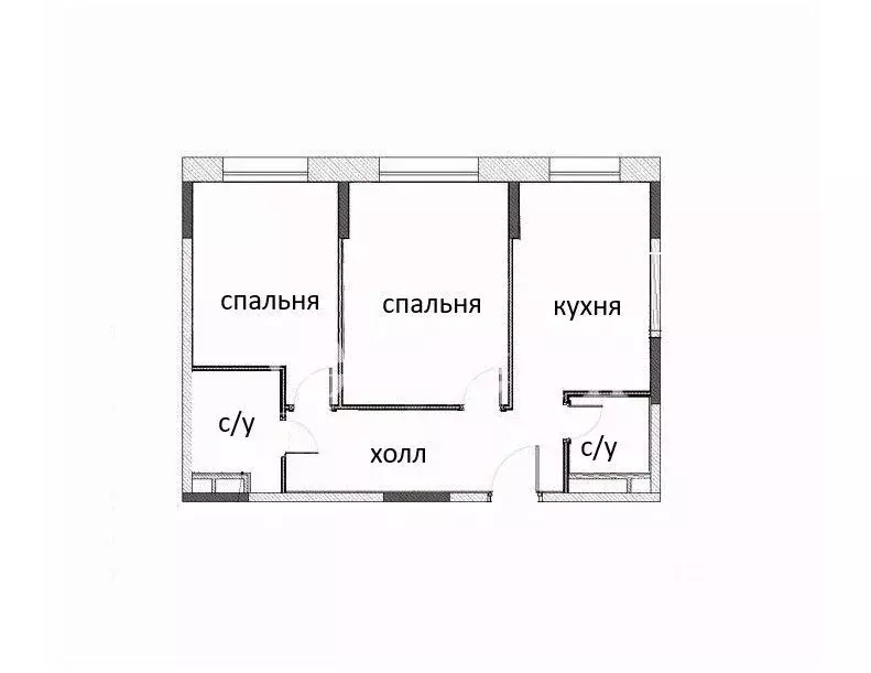 2-к кв. Москва ул. Крузенштерна, 12к3 (54.3 м) - Фото 2