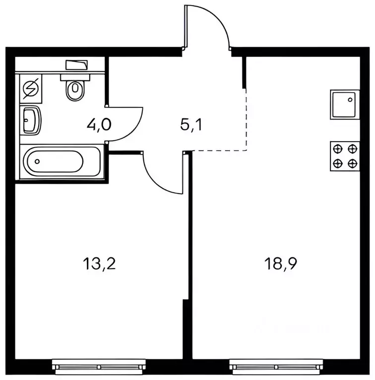 1-к кв. Московская область, Красногорск городской округ, пос. ... - Фото 2
