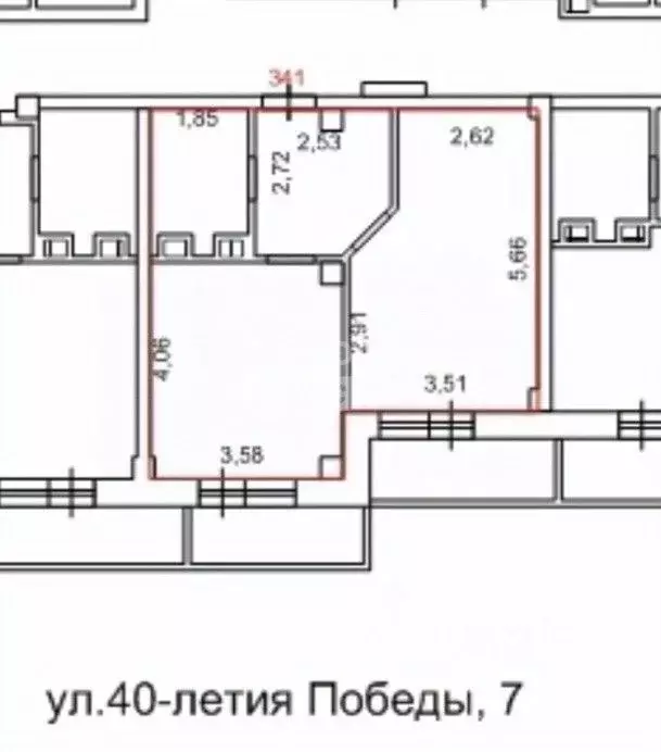 1-к кв. Челябинская область, Челябинск ул. 40-летия Победы, 7 (42.7 м) - Фото 1