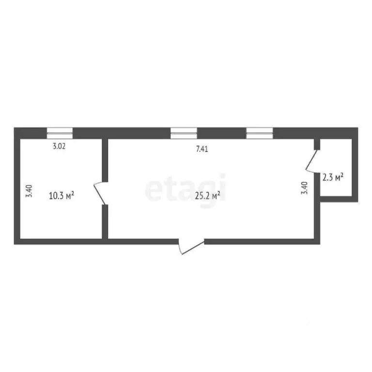 Офис в Тюменская область, Тюмень ул. Некрасова, 10 (38 м) - Фото 2