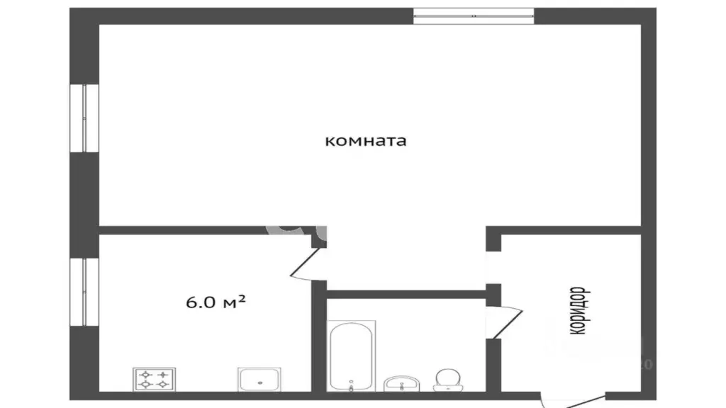 Студия Ярославская область, Ярославль ул. Свердлова, 31 (31.0 м) - Фото 0