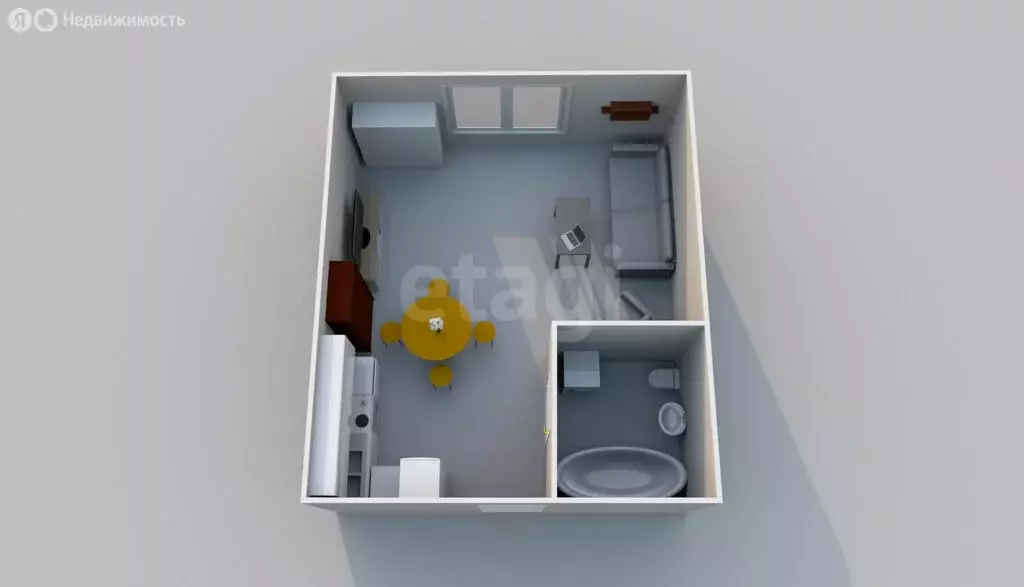 1-комнатная квартира: Южно-Сахалинск, проспект Победы, 81 (22 м) - Фото 1