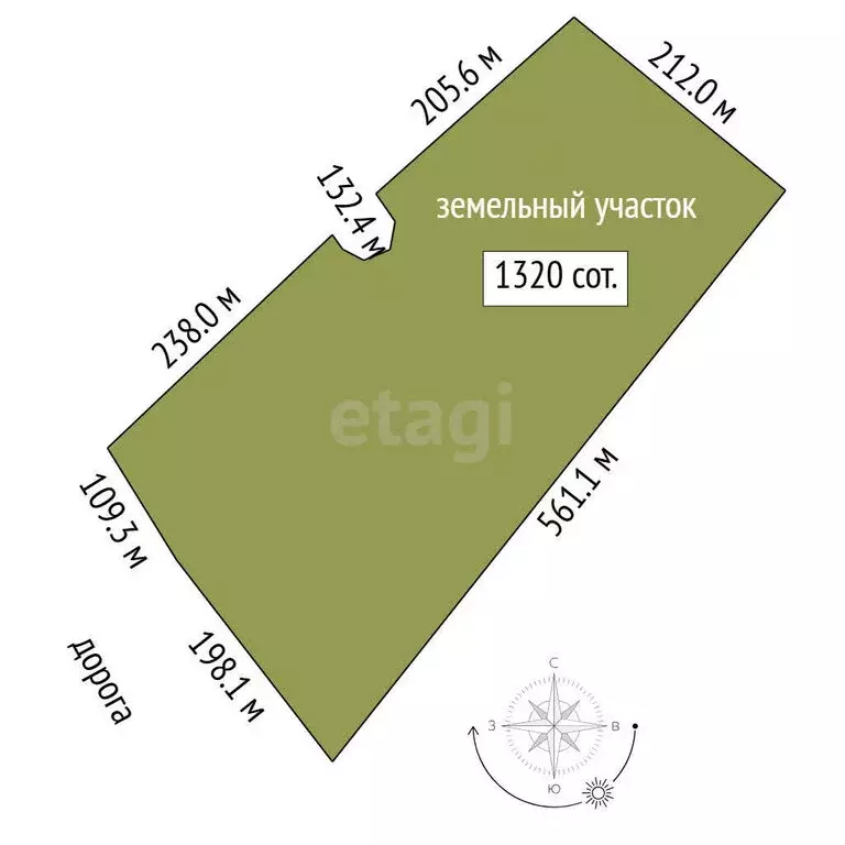 Участок в Тюменский муниципальный округ, Червишевское муниципальное ... - Фото 1