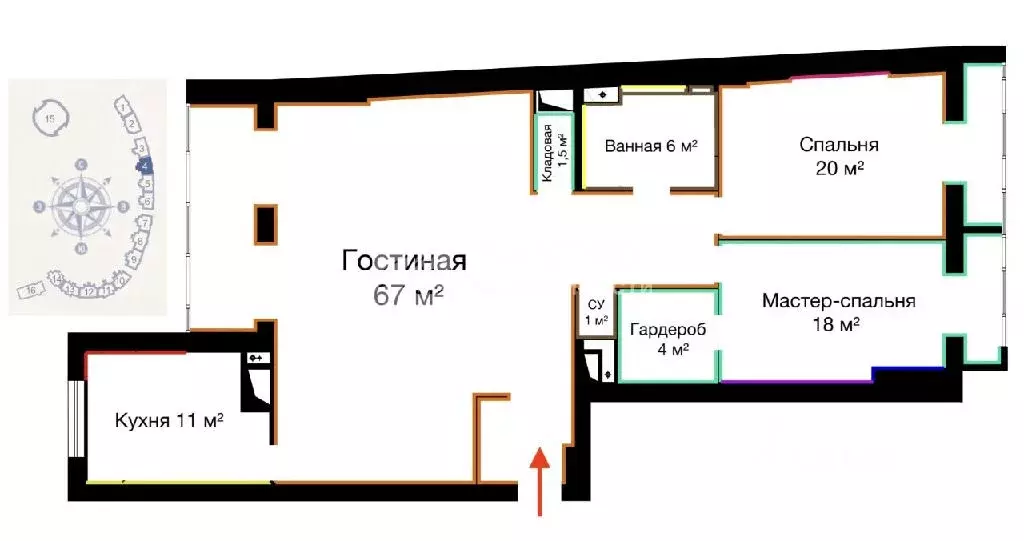 Продается 3-комнатная квартира - Фото 1