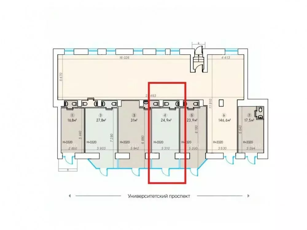 Офис в Москва Ленинский просп., 62/1 (25 м) - Фото 2