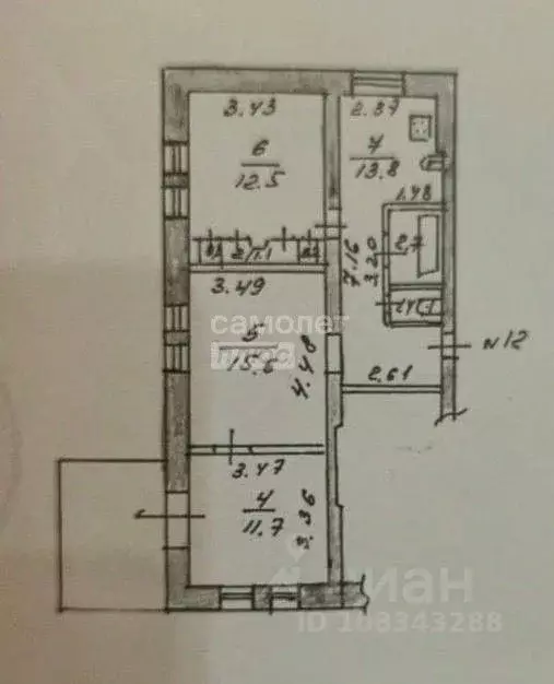 3-к кв. Тульская область, Тула Макара Мазая ул., 14 (59.3 м) - Фото 1