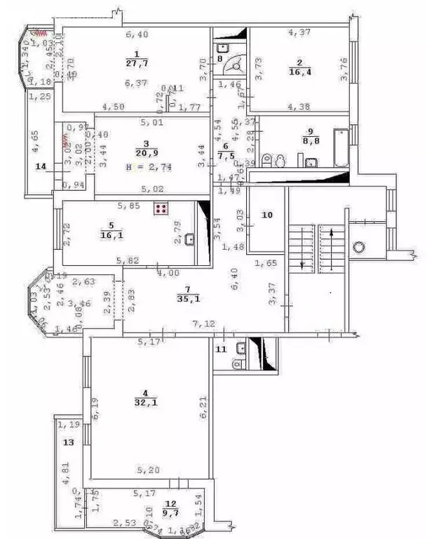 4-комнатная квартира: Екатеринбург, улица Урицкого, 7 (183 м) - Фото 1