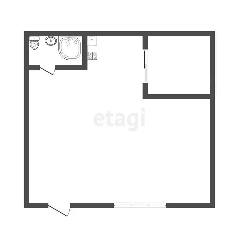 1-комнатная квартира: Иркутск, переулок МОПРа, 3 (53.9 м) - Фото 0