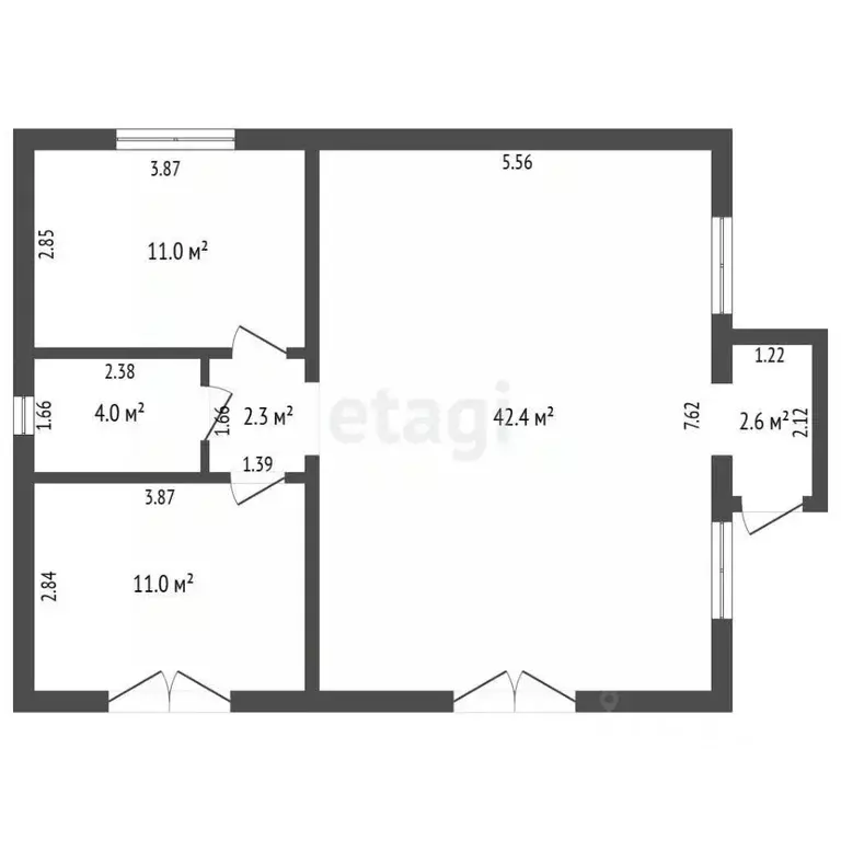 Дом в Севастополь СНТ Боевик ТСН, 3А (76 м) - Фото 2