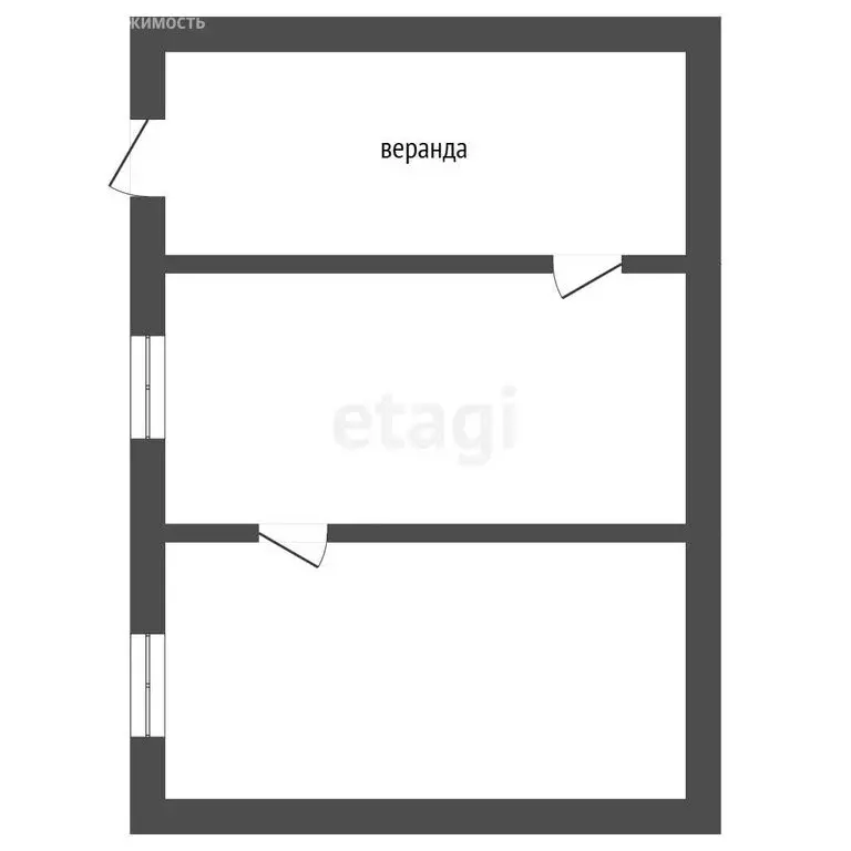 Дом в деревня Нелюбино, Зелёная улица (42.8 м) - Фото 1