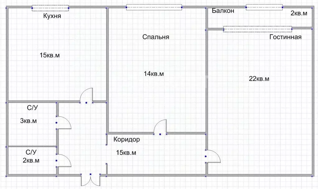 2-к кв. Дагестан, Дербент ул. Х. Тагиева, 37 (56.0 м) - Фото 2