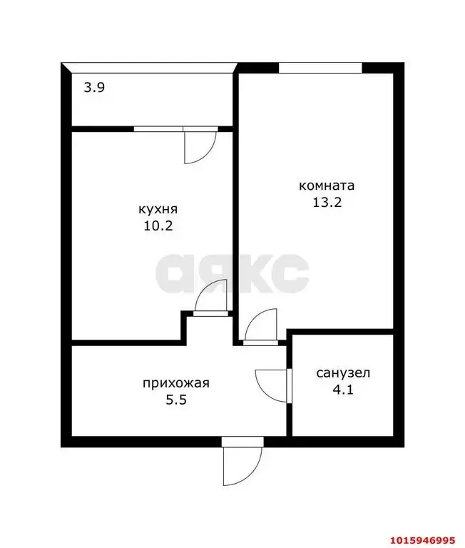 1-комнатная квартира: Краснодар, микрорайон имени Петра Метальникова, ... - Фото 1