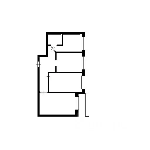 2-к кв. Тульская область, Тула Городской пер., 17 (56.0 м) - Фото 1