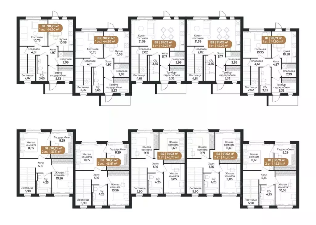 Таунхаус в Ленинградская область, Всеволожск ш. Южное (91 м) - Фото 2