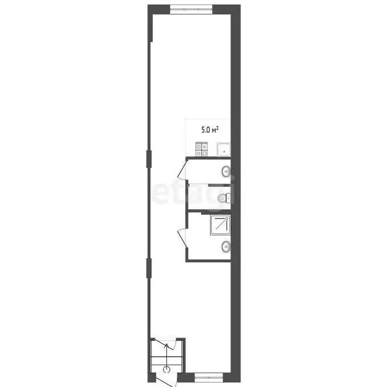 Квартира-студия: Анапа, Владимирская улица, 150 (40.5 м) - Фото 1
